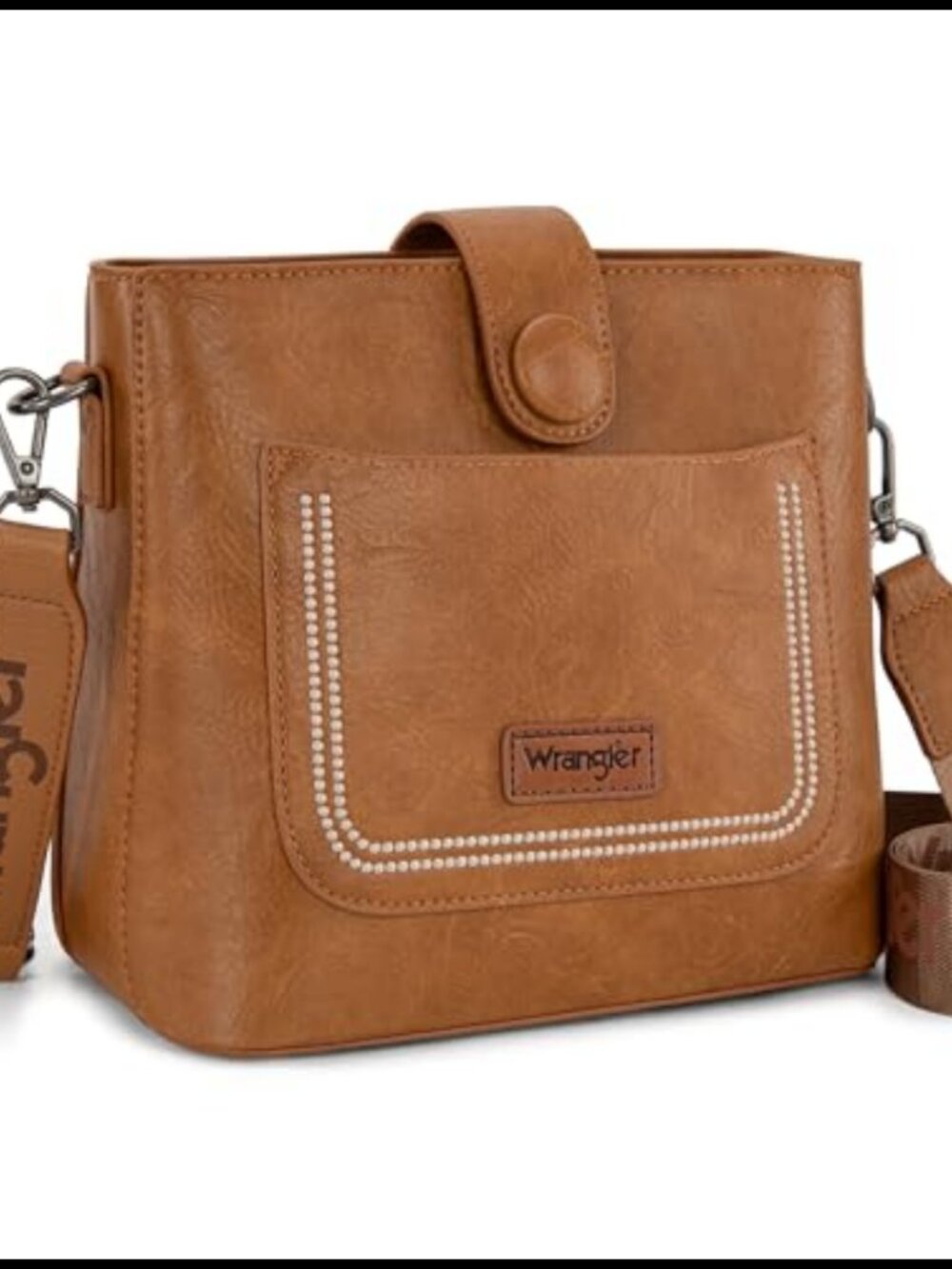 Faux Leather Crossbody Purse Small Handbag & Shoulder Bag Adjustable Strap